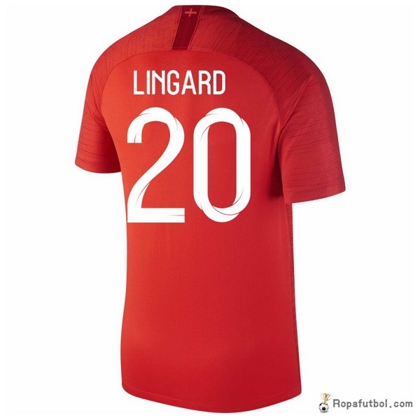 Camiseta Inglaterra Replica Segunda Ropa Lingard 2018 Rojo